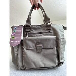 Baggallini Versatile 3-in-1 Tote Backpack Gray Water Resistant VTB691B0865 NWT